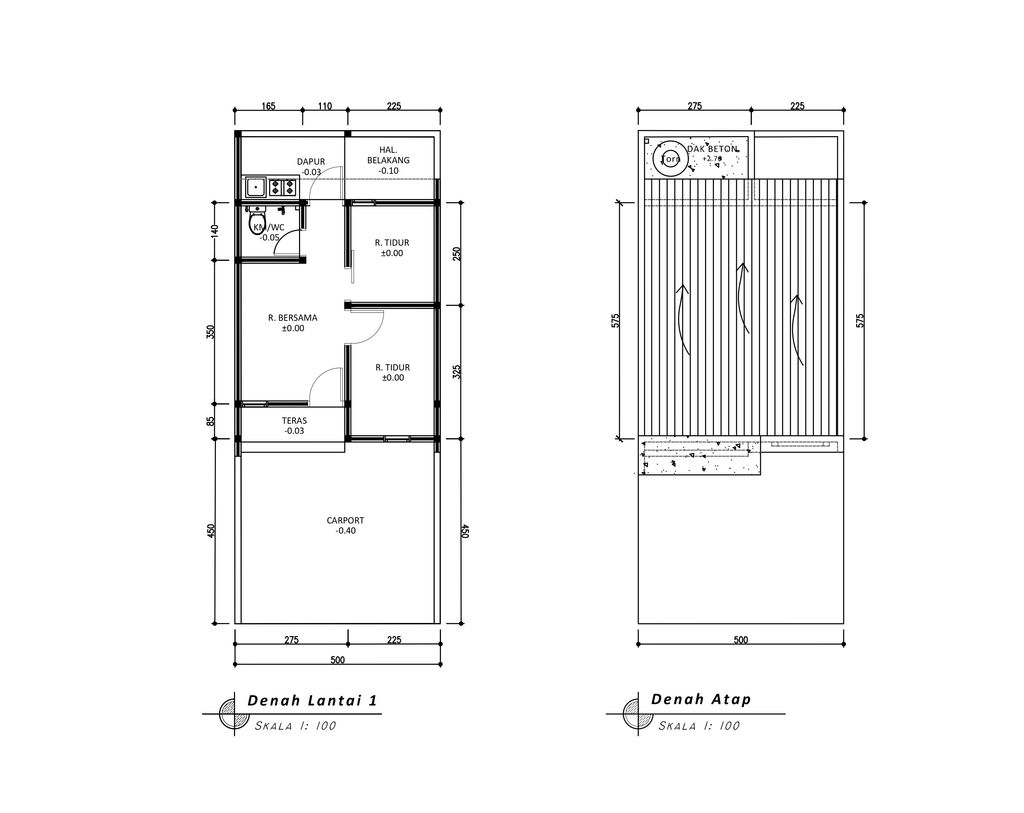 foto denah rumah tipe 30 1 Lantai Landed (287) perumahan G-Land Padalarang Valley