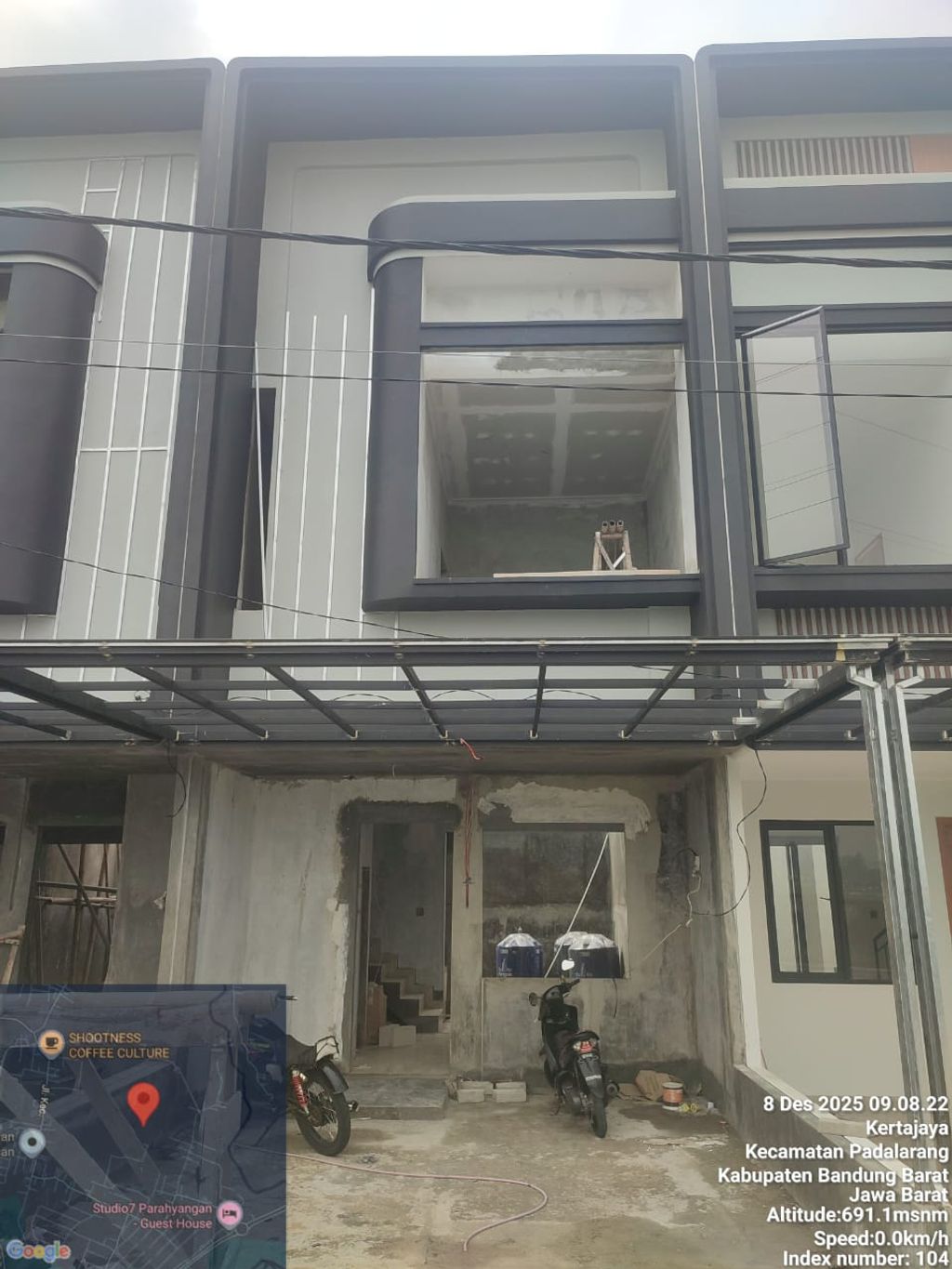 foto tampak rumah tipe 45 Compact Minimalis HC (560) perumahan Cluster Everton