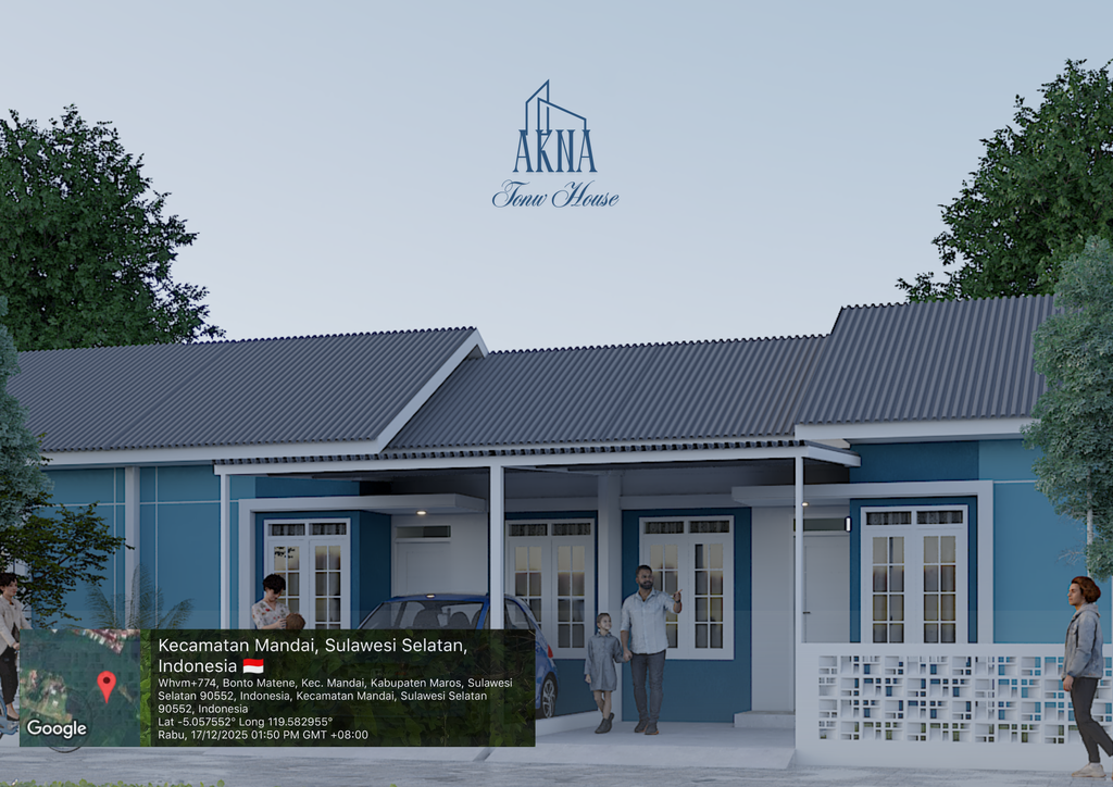 foto contoh rumah perumahan AKNA TOWN HOUSE