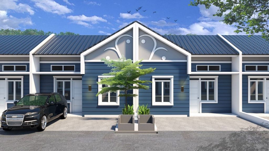 foto tampak rumah tipe 36/90 perumahan PONDOK PULO INDAH TAHAP II