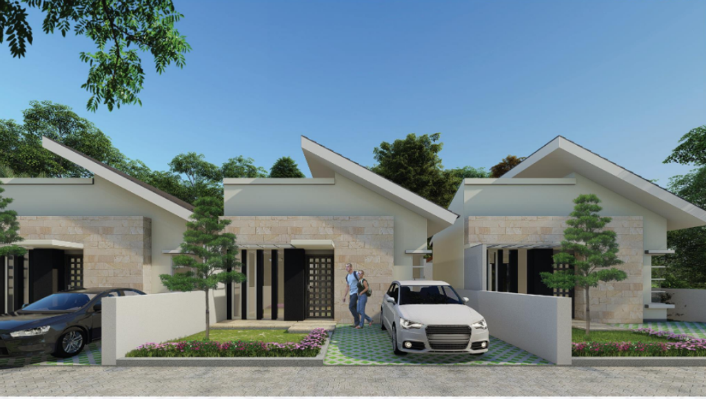 foto tampak rumah tipe A perumahan MAHKOTA BERTAIS