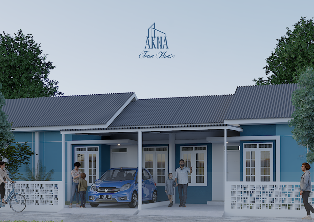 foto tampak rumah tipe Subsidi perumahan AKNA TOWN HOUSE