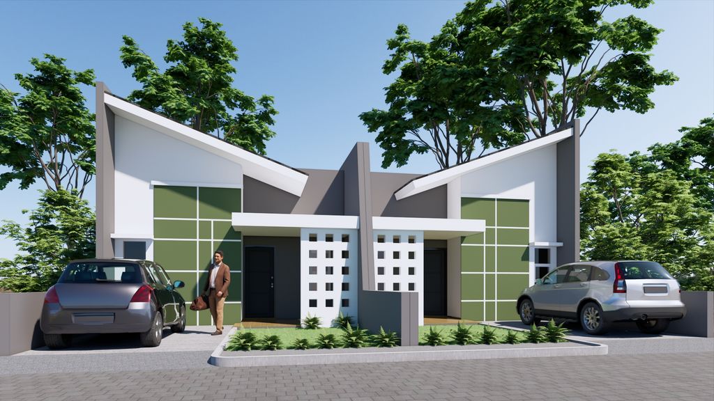 foto tampak rumah tipe 40/72 perumahan PERUMAHAN GRAHA KANZA MUTIARA
