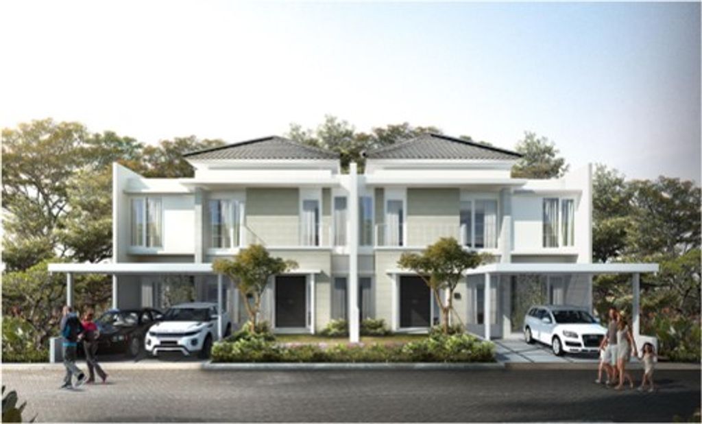 foto tampak rumah tipe Grand Amity C.09.28 perumahan GARDENS AT CANDI SAWANGAN (NEW)