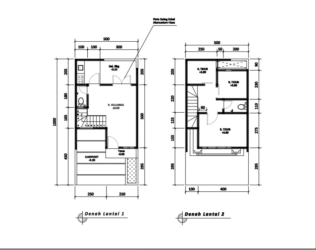 foto denah rumah tipe 54 New Compact HC Classic (3KT) (592) perumahan G-Land Arcadia Buahbatu