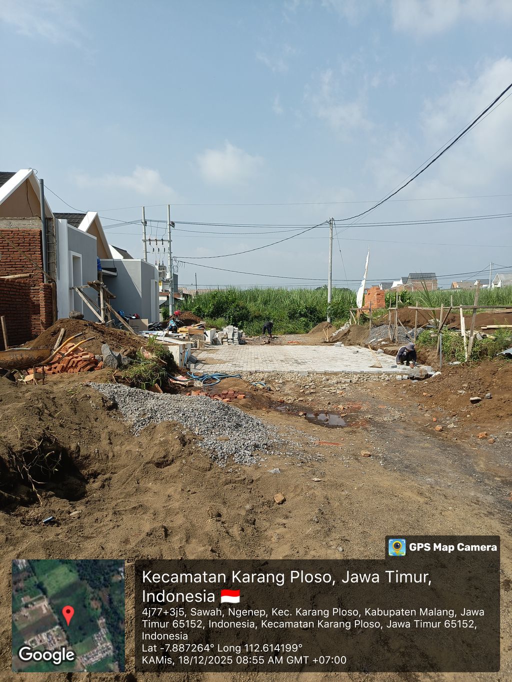 foto posisi tengah perumahan Griya Karangploso View