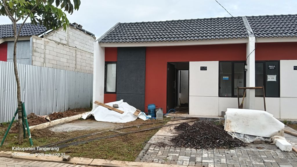 foto tampak rumah tipe ANDARA perumahan CLUSTER AMARTHYA