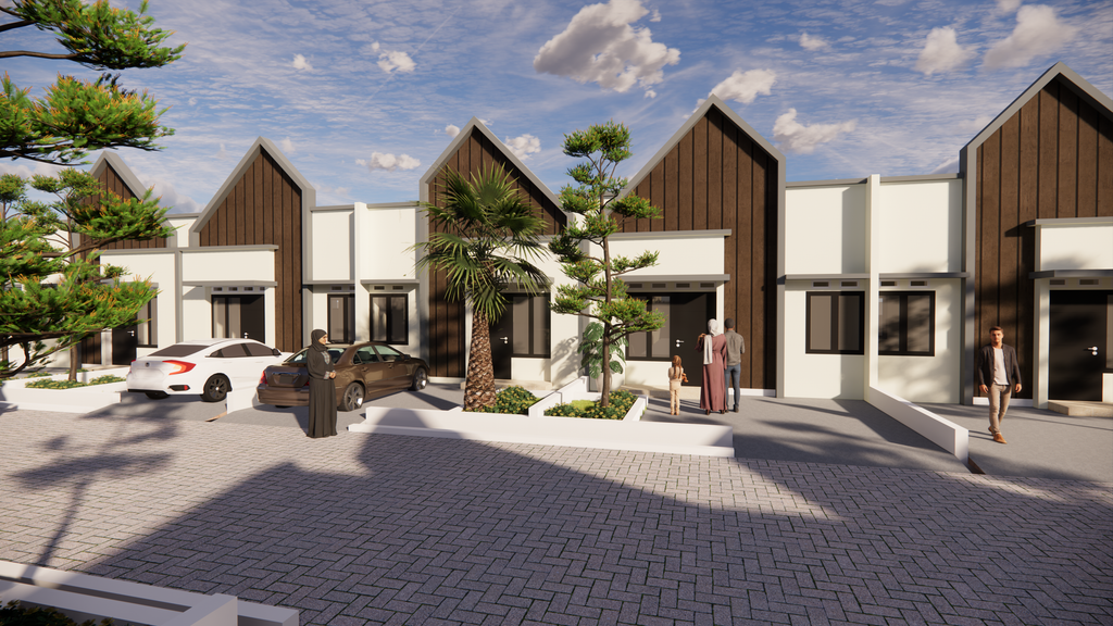 foto tampak rumah tipe TULIP 36/72 perumahan KARTINI RESIDENCE