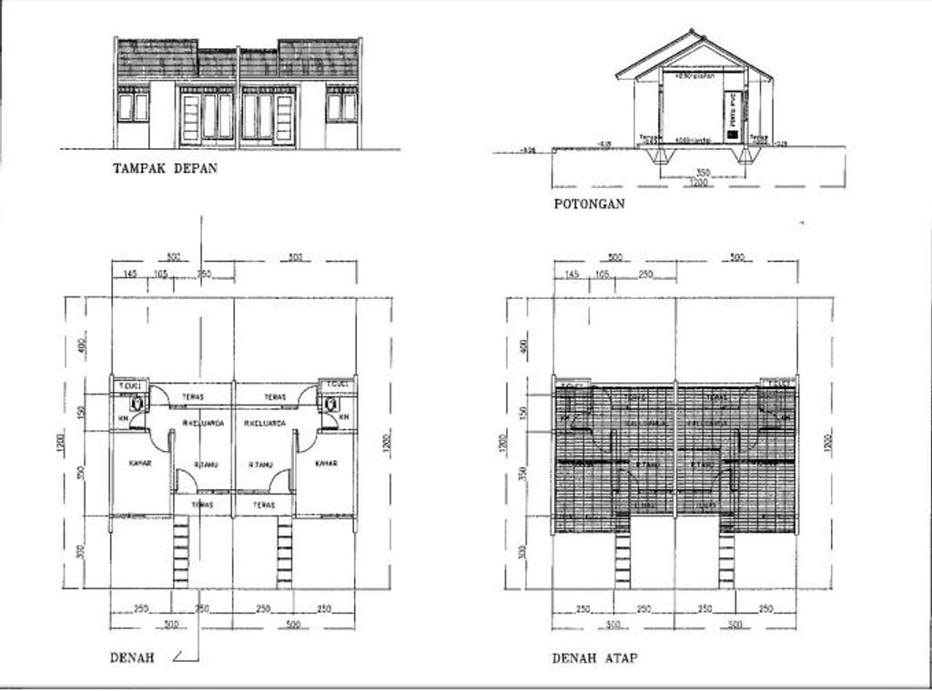 foto denah rumah tipe 25/60 perumahan SUROPATI RESIDENCE 2023