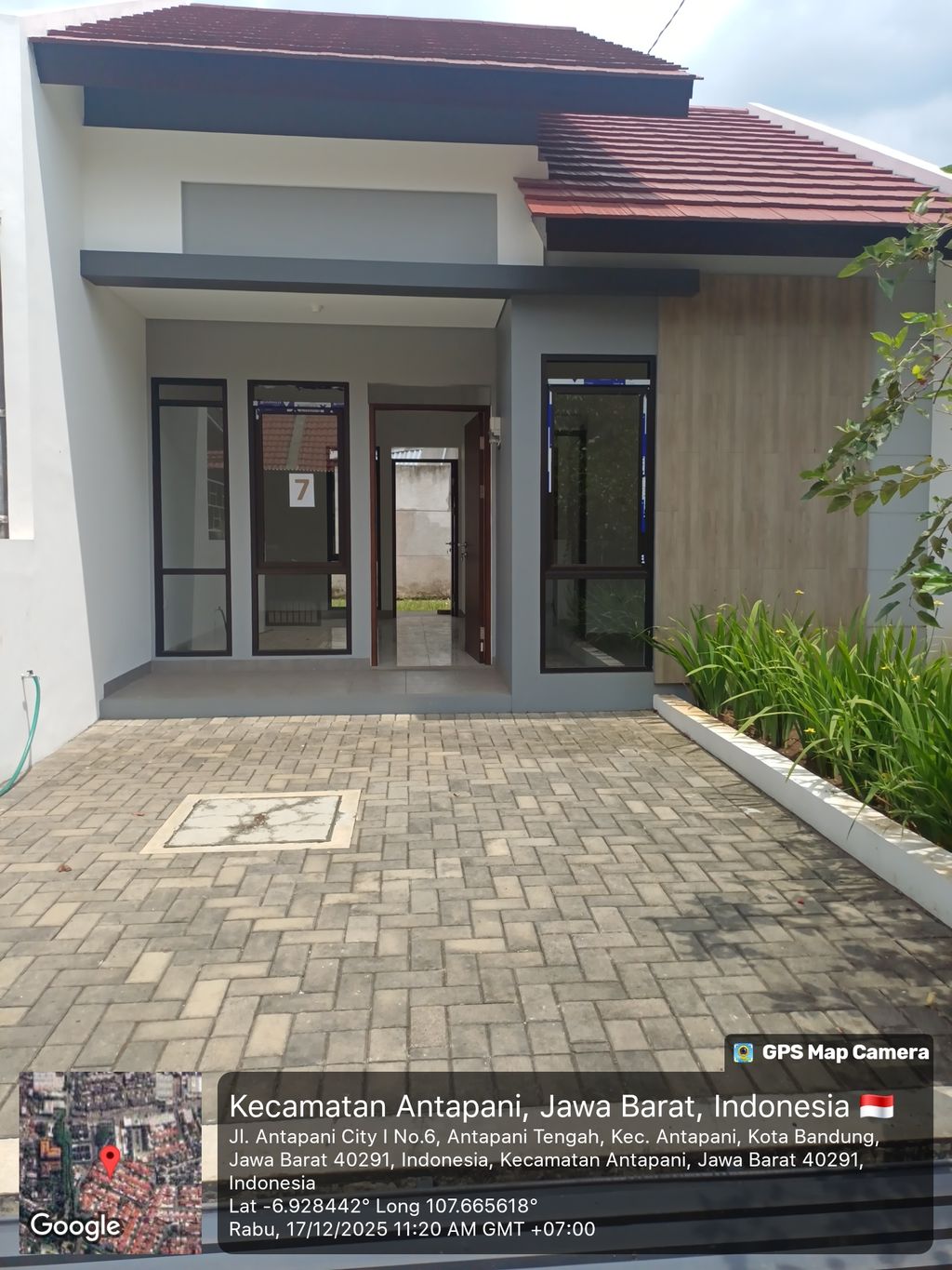 foto tampak rumah tipe 46/104 perumahan PERUMAHAN ANTAPANI CITY