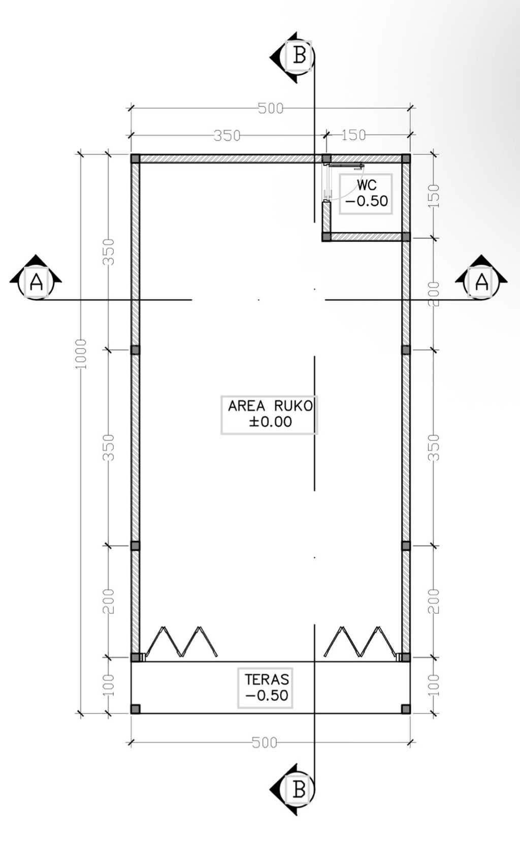 foto denah rumah tipe Ruko perumahan AKNA TOWN HOUSE