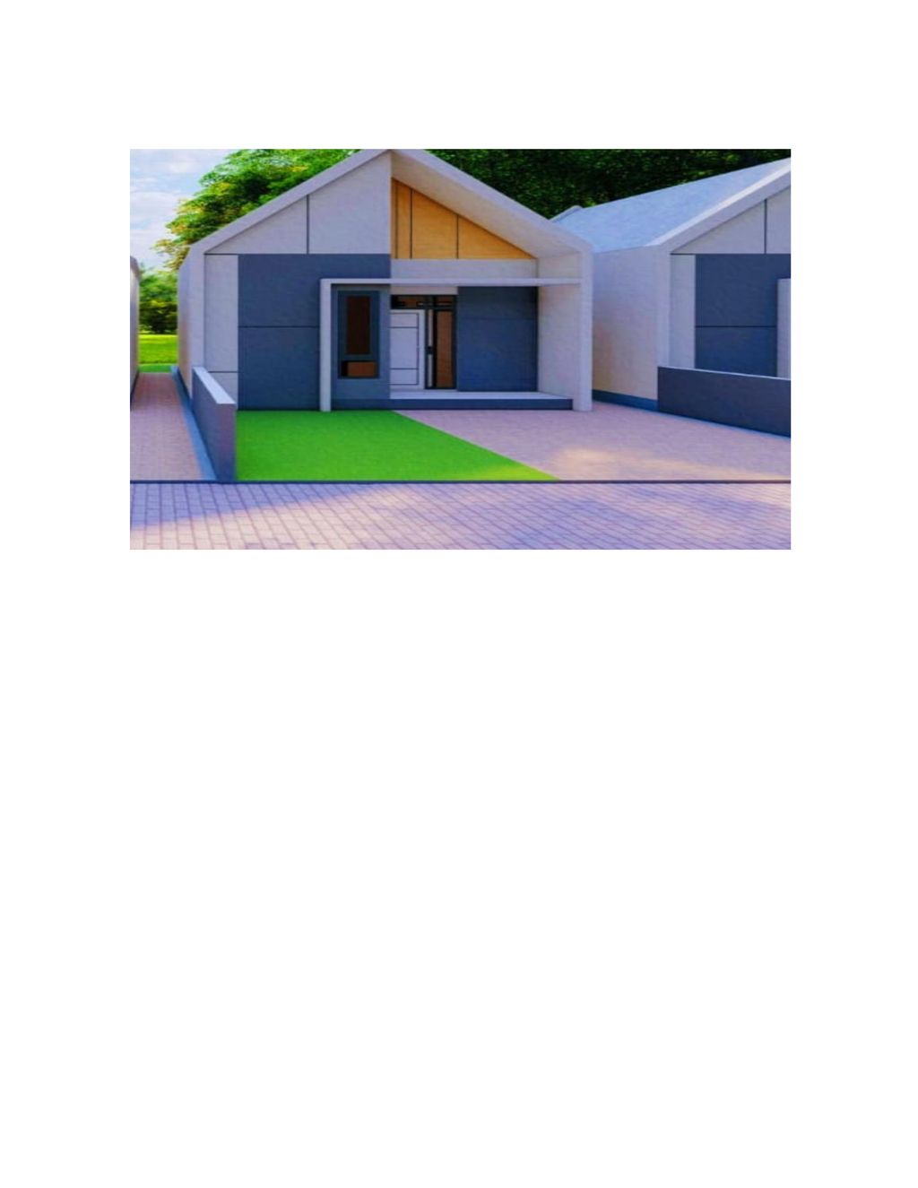 foto tampak rumah tipe 32 perumahan LINGKAR PERMATA RESIDENCE