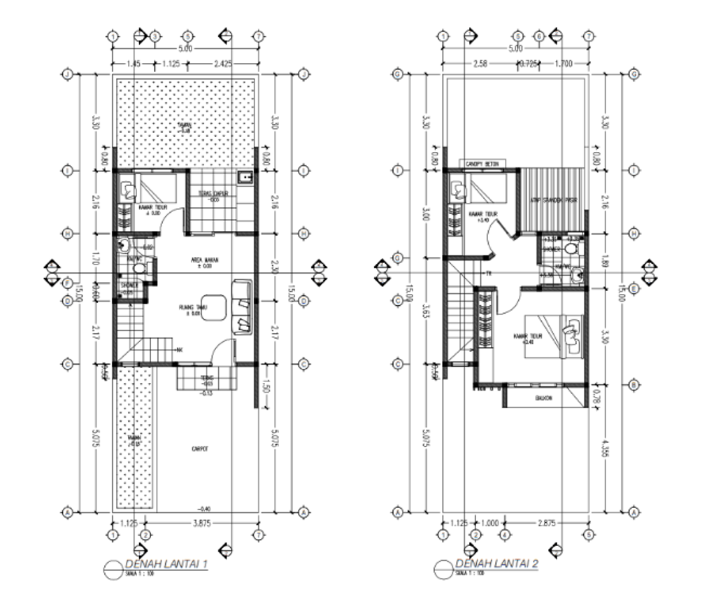 foto denah rumah tipe Tulip 62/109 (708.704.200) perumahan PURI HARMONI PASIRMUKTI PERLUASAN