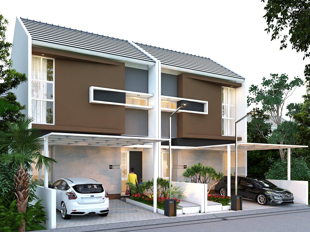 foto tampak rumah tipe 70 perumahan Bale Agung Kaligelang 2