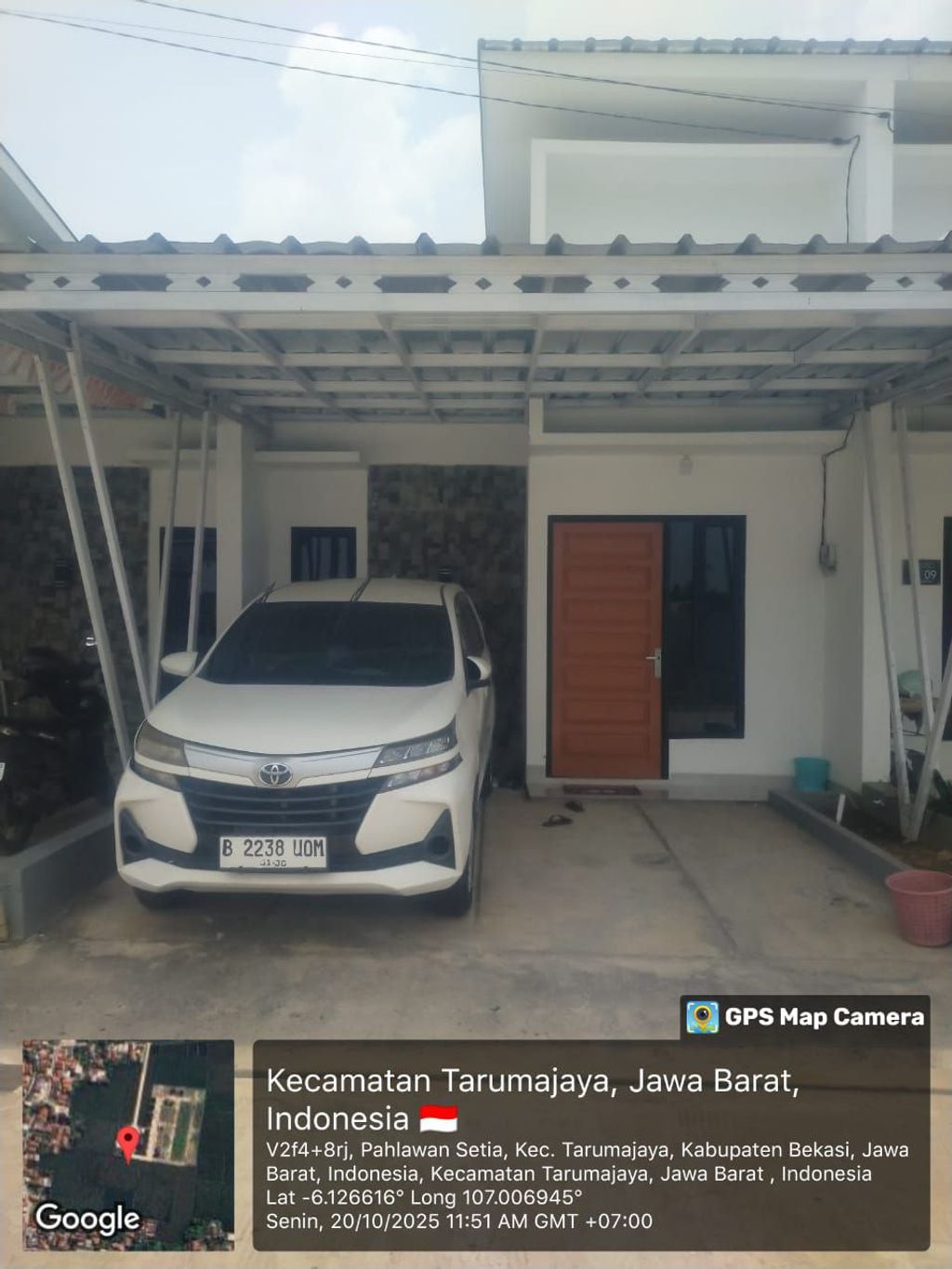 foto tampak rumah tipe 40/116 perumahan Asteria Residence