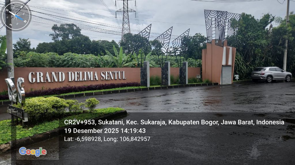 foto gerbang perumahan Grand Delima Sentul