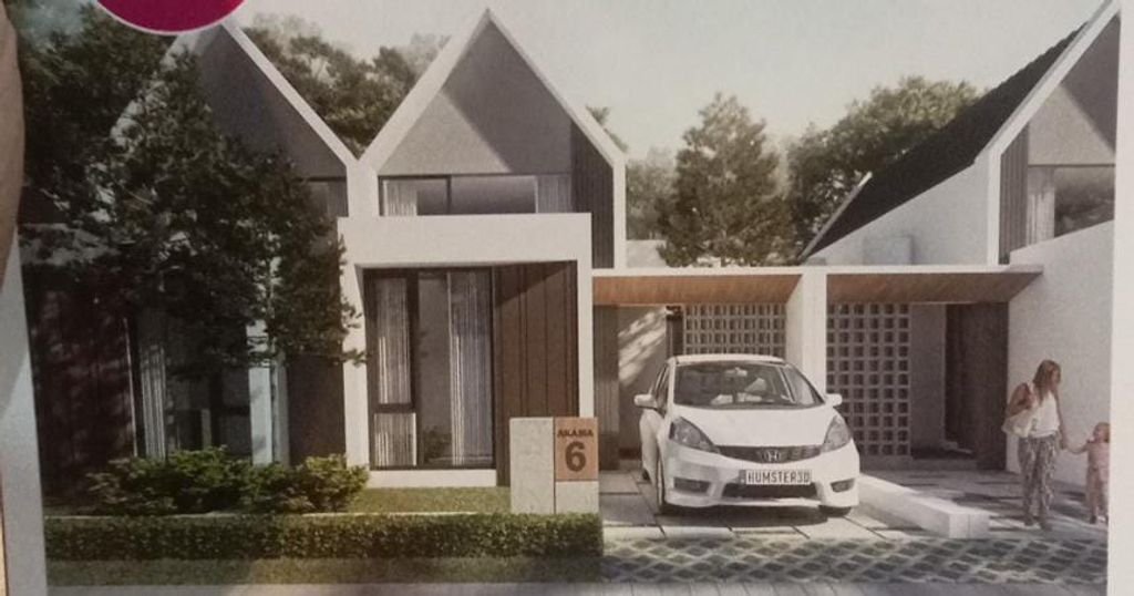 foto tampak rumah tipe SALVIA31 perumahan Garden Residence Tahap 3
