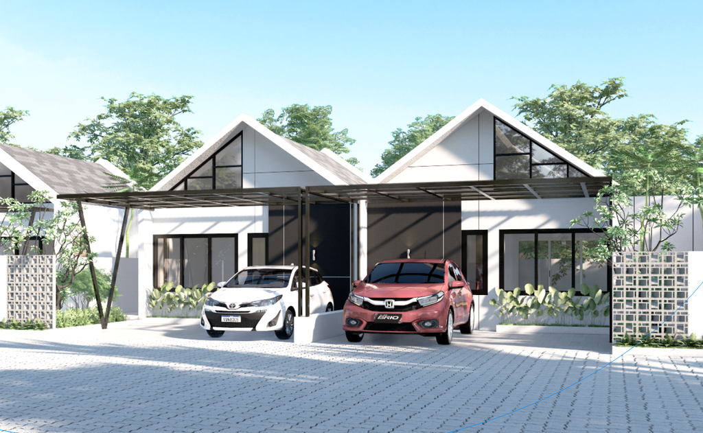 foto tampak rumah tipe Emerald 45/98 perumahan GRAND KEMAYORAN TAHAP 3