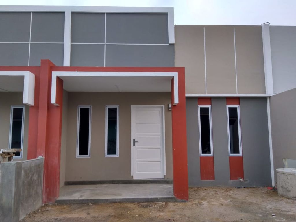 foto tampak rumah tipe 45/72 perumahan Karimun Regency