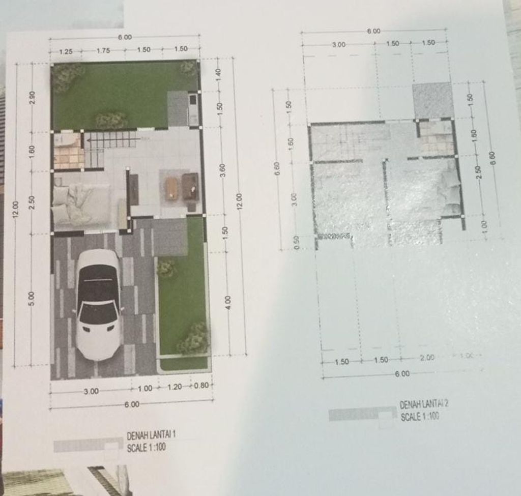 foto denah rumah tipe VIOLA8 perumahan Garden Residence Tahap 3