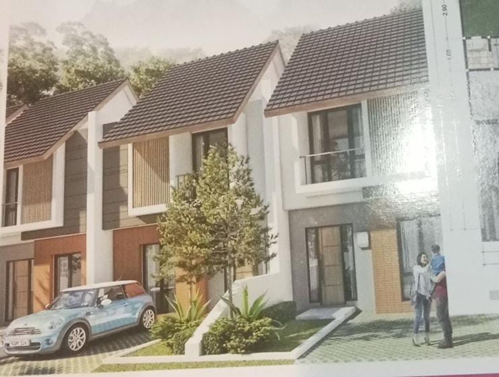 foto tampak rumah tipe VIOLA8 perumahan Garden Residence Tahap 3