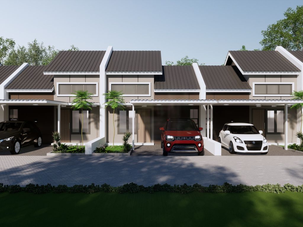 foto tampak rumah tipe Moonstone Pro 36/72 perumahan GRAND KEMAYORAN TAHAP 3