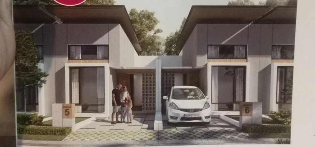 foto tampak rumah tipe AMARYLIS23 perumahan Garden Residence Tahap 3