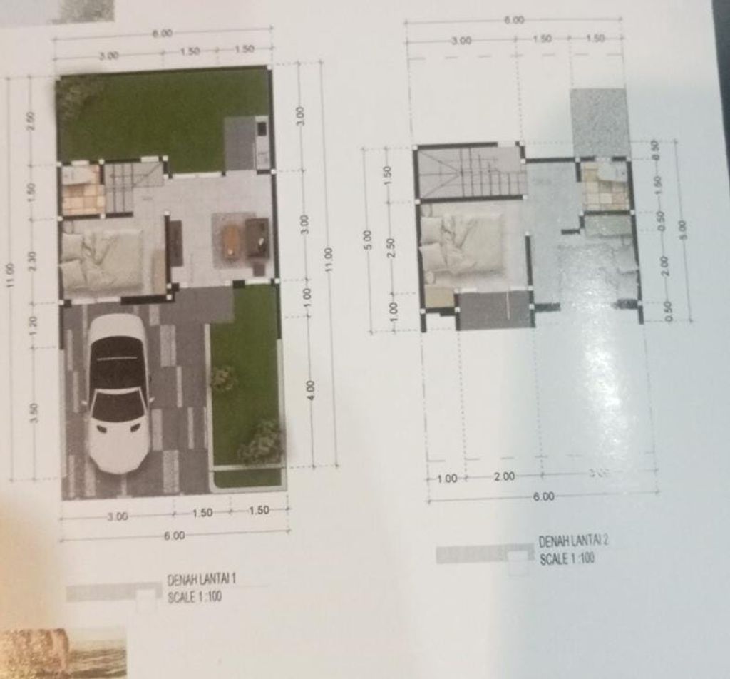 foto denah rumah tipe SALVIA1 perumahan Garden Residence Tahap 3