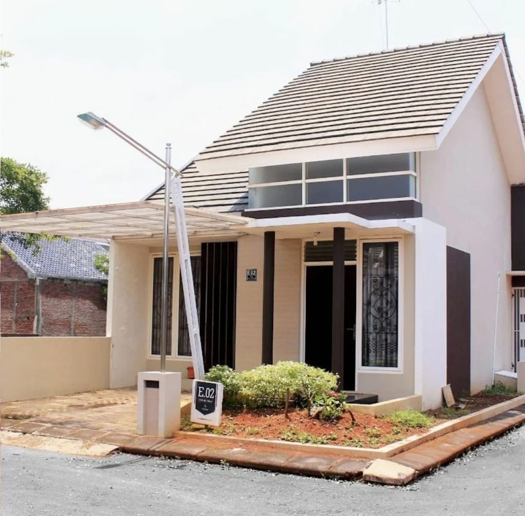 foto tampak rumah tipe 45 perumahan The Premiere By Bale Agung