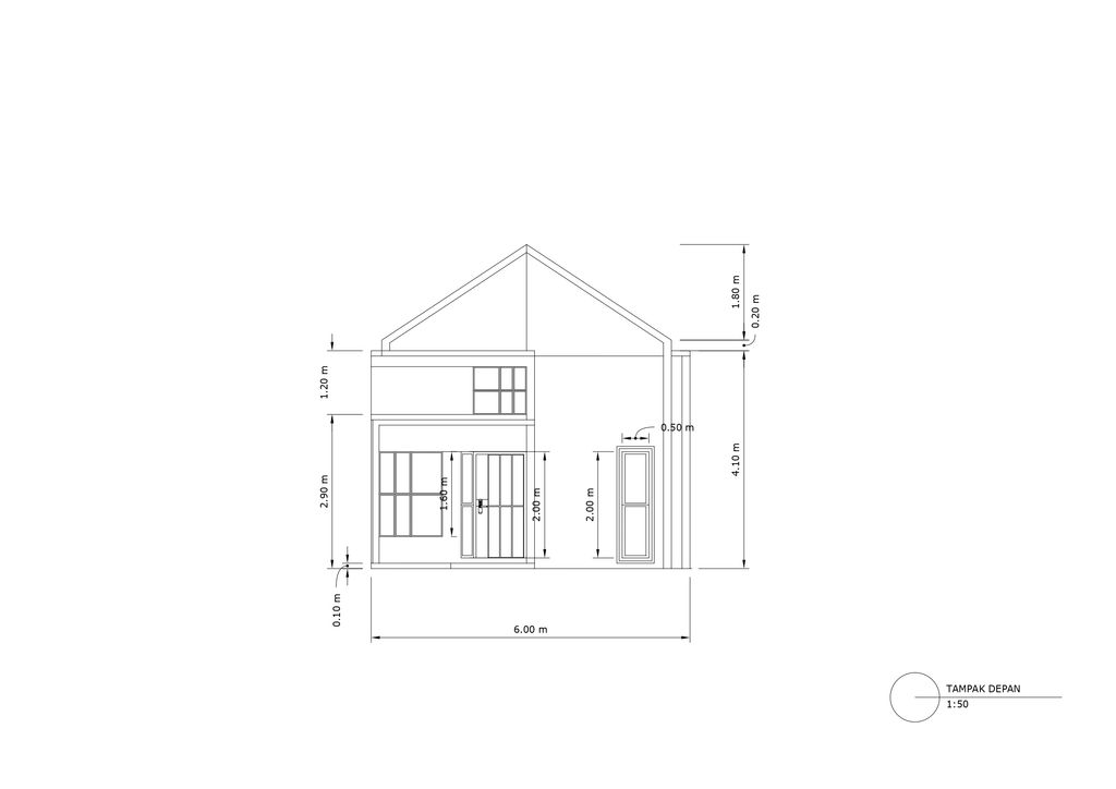 foto tampak rumah tipe 36 perumahan Griya Karangploso View