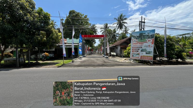 foto gerbang perumahan D'PRANS HOUSE CIBENDA