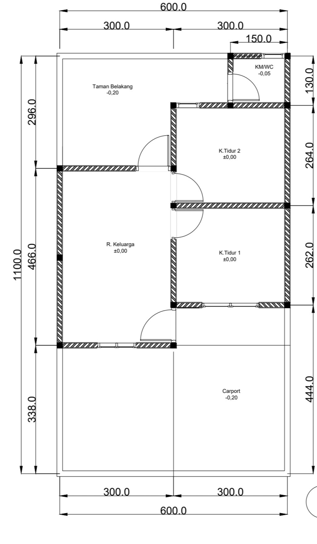 foto denah rumah tipe subsidi perumahan VICTORIA RESIDENCE HILL