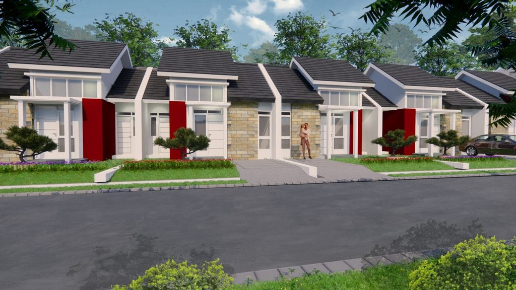 foto tampak rumah tipe AMARILIS - L 8 (45/140) (650.000.000) perumahan BUMI TAMALANREA PERMAI