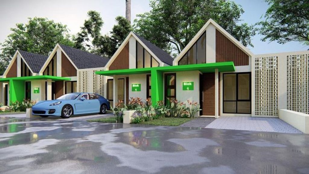 foto tampak rumah tipe ORCHID perumahan Bumi Rakata Asri 2