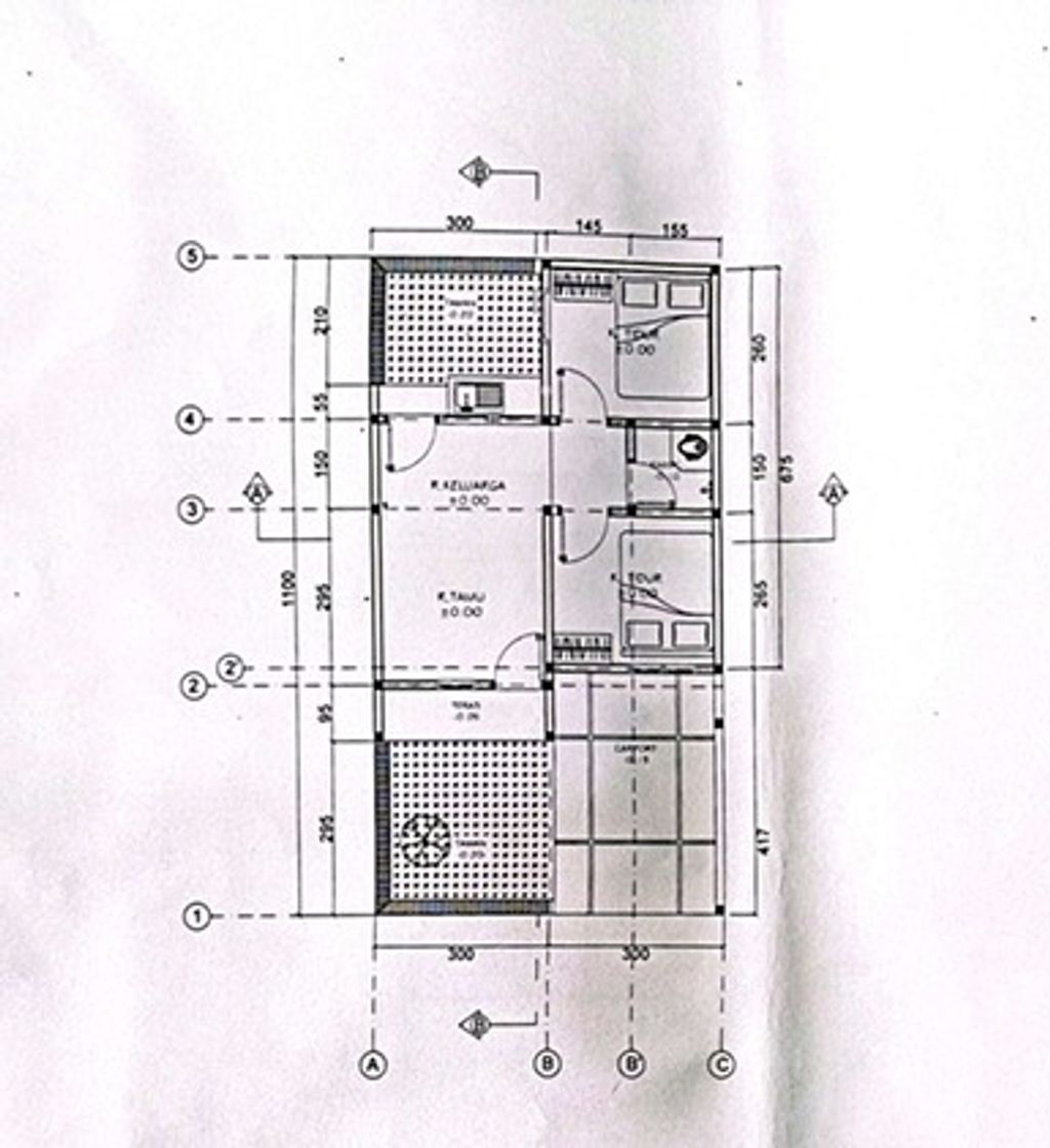 foto denah rumah tipe 34/60 perumahan Bin Dawood Residence