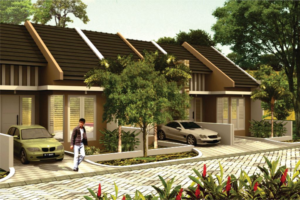 foto tampak rumah tipe New Arum perumahan Banjar Mukti Residence 3