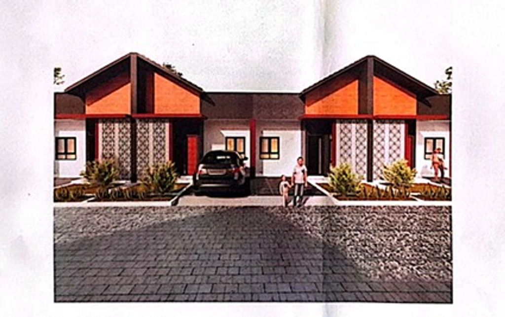 foto tampak rumah tipe 34/60 perumahan Bin Dawood Residence