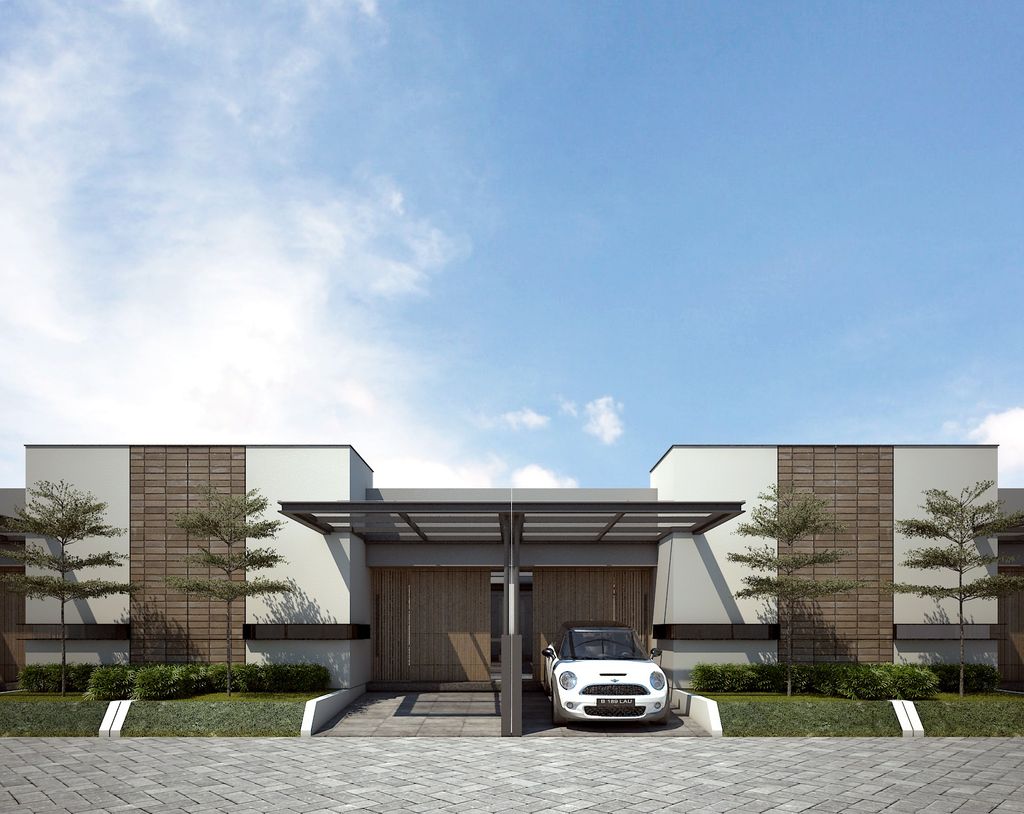 foto tampak rumah tipe F4 perumahan D'Paradiso