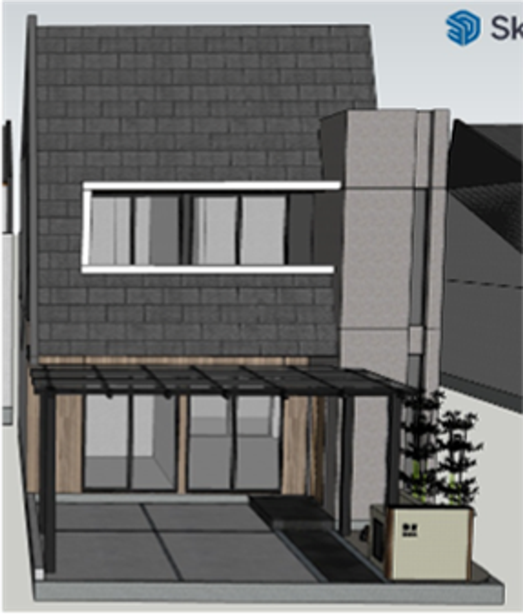 foto tampak rumah tipe AYAME F.07.08 perumahan MORIZONO