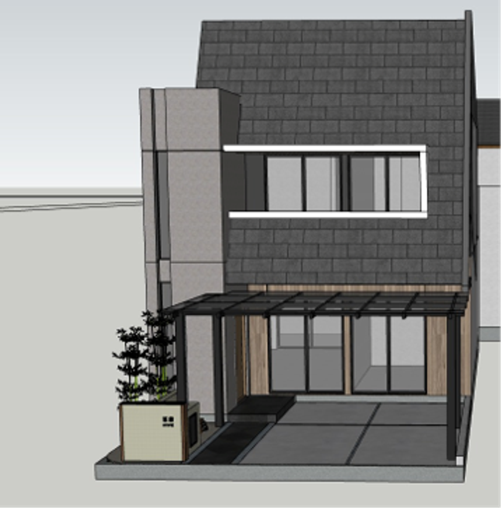 foto tampak rumah tipe AYAME F.03.12 perumahan MORIZONO