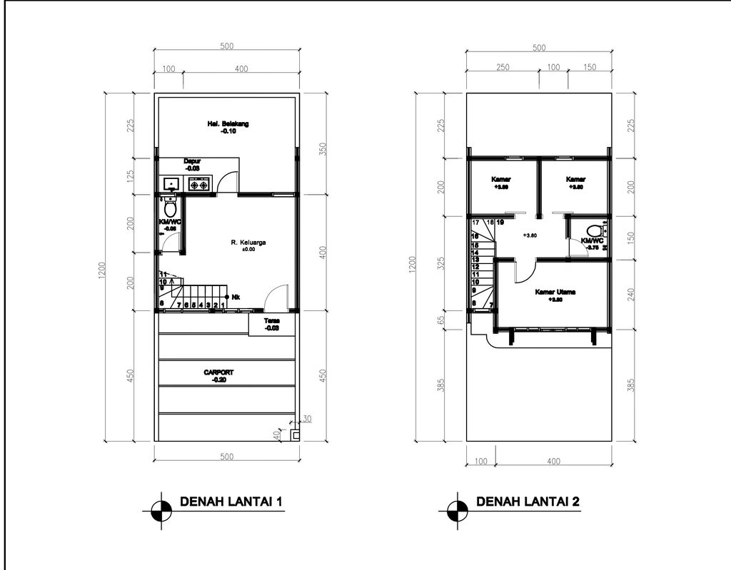 foto denah rumah tipe 50 Compact 3 Kamar HC (526) perumahan G-Land Ciwastra Park 2