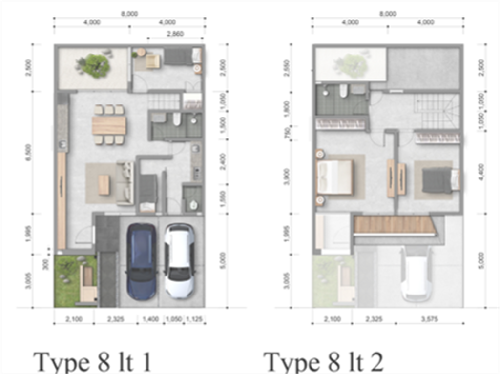 foto denah rumah tipe KAEDE F.05.05 perumahan MORIZONO