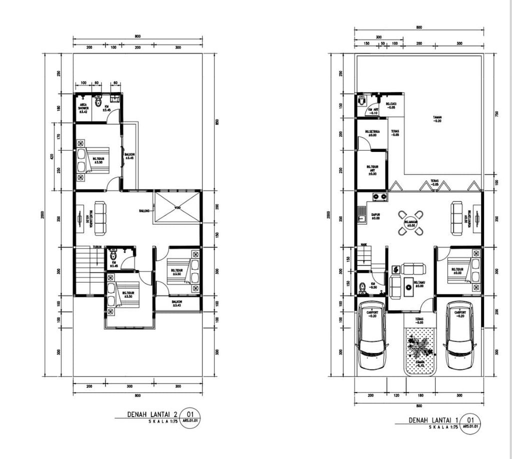 foto denah rumah tipe 150 perumahan PERUMAHAN TJOKRO BOULEVARD