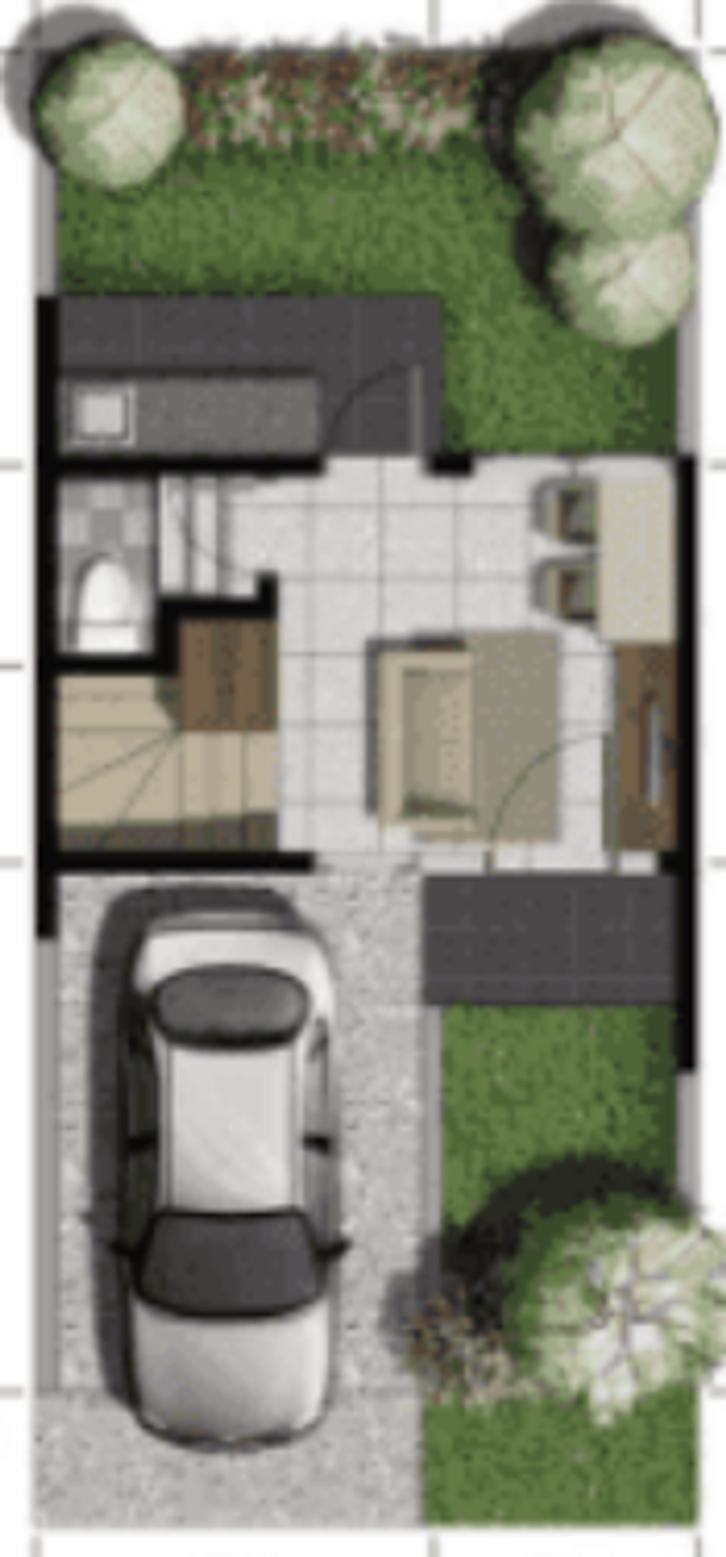 foto denah rumah tipe PERGAM perumahan Bukit Palma