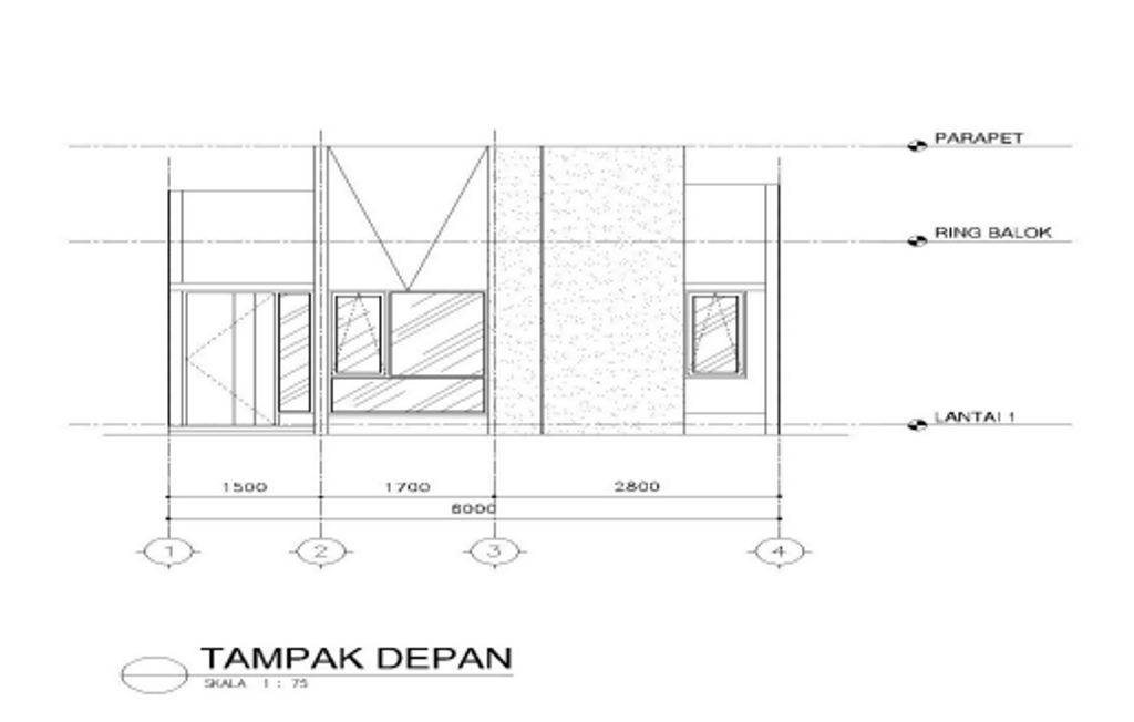 foto tampak rumah tipe STANDAR perumahan BATAVIA STRAIT