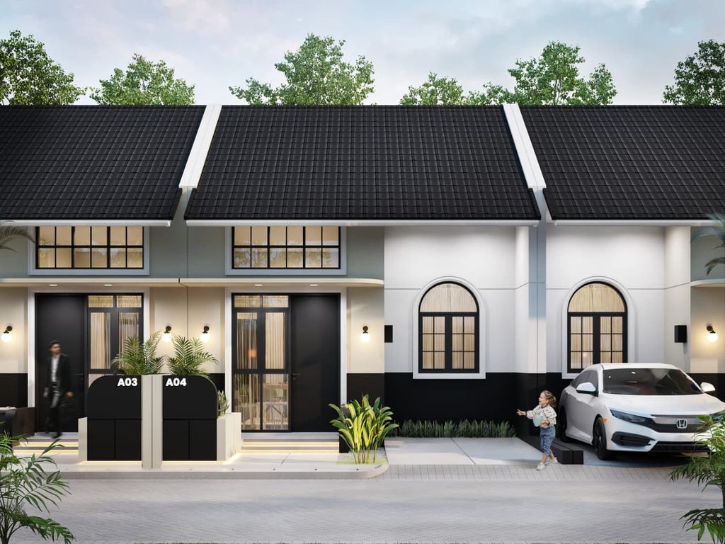foto tampak rumah tipe 40/79 perumahan ARSHAKA PREMIERE