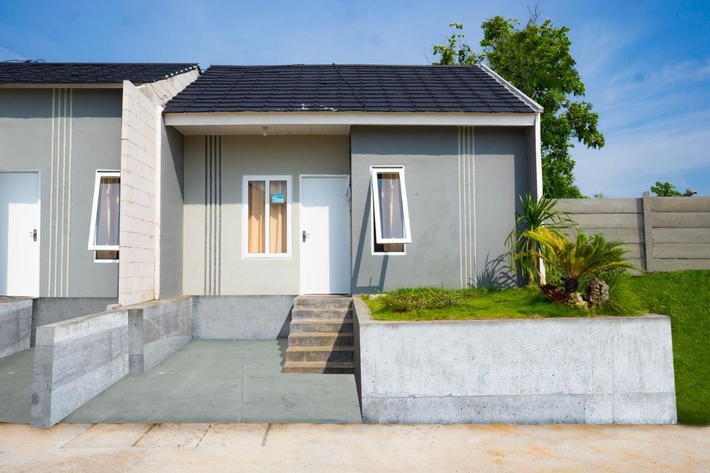 foto tampak rumah tipe 30/60 perumahan KOKOH CITY CLUSTER HALMAHERA