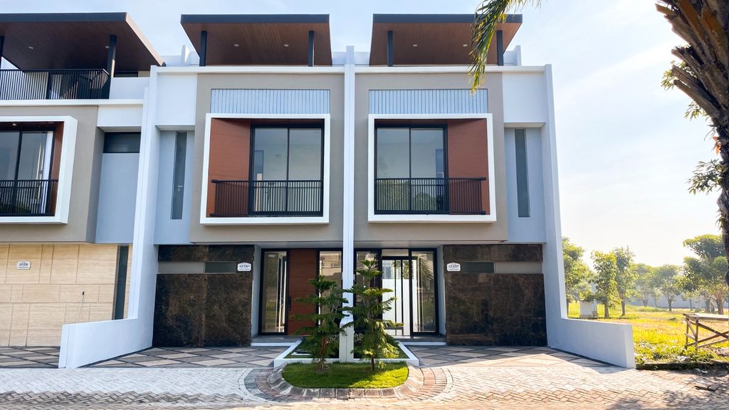 foto tampak rumah tipe RAVELLO perumahan SAFIRA JUANDA RESORT