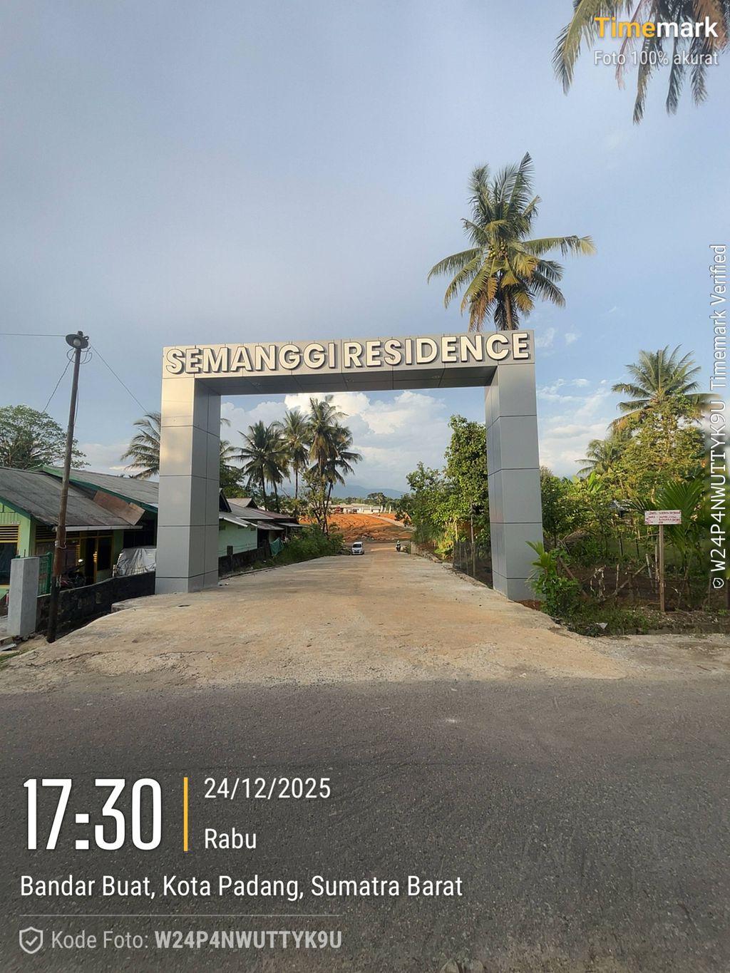 foto gerbang perumahan Semanggi Residence