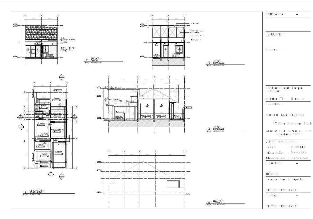 foto denah rumah tipe 36 (84/36) perumahan DAMAR MAS REGENSI